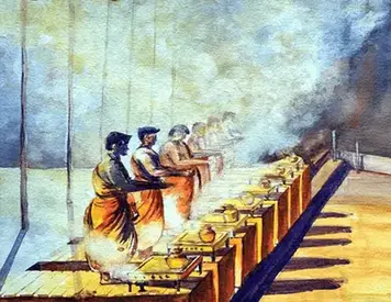 Har ki Pauri - Where Soul Meets Heaven-03:Watercolor Painting by Chanda Dobriyal