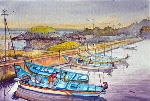 Waiting for fair weather - Kakinada, Andhra Pradesh